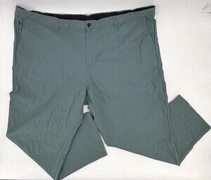 01.ALGO Tech Commuter 2.0 Pants Mens 48 Green Performance High Rise Zip Pocket